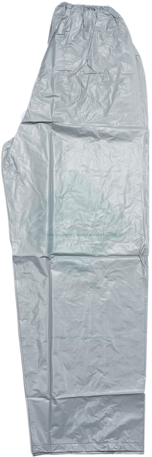 Reusable Grey PVC mens rain pants